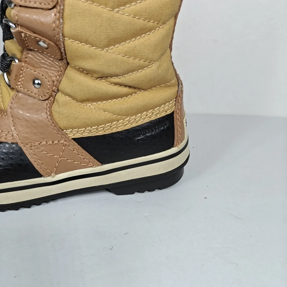 Sorel Kids Tofino II Boot Insulated Brown/Black Leather Waterproof Boots Size 1